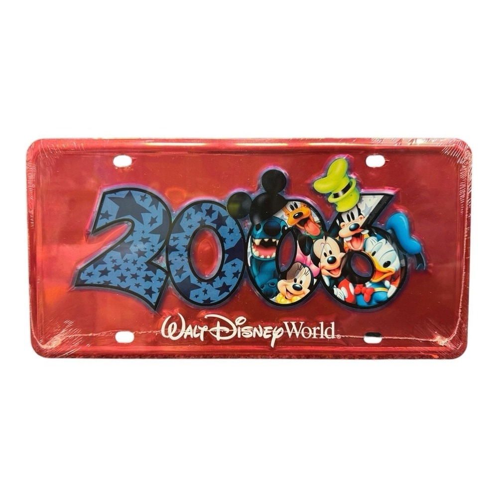Walt Disney‎ World 2006 Mickey Metal License Plate